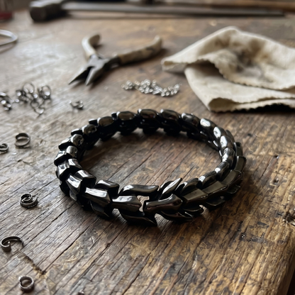 Serpent's Steel Bracelet
